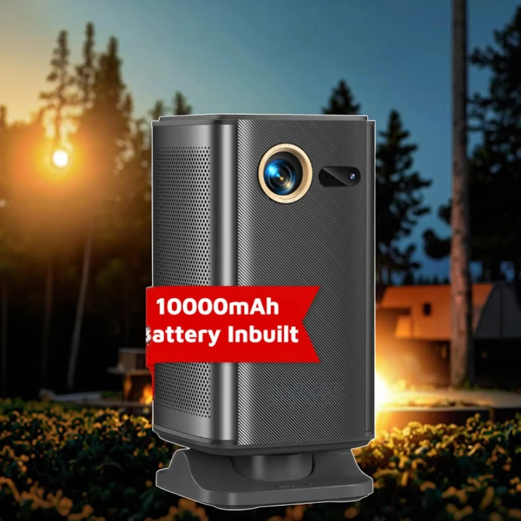 

P70X 2025 New Upgraded Outdoor Battery Projector 10000mAh Rechargeable Mini Portable 4K Projector With Adjustable
