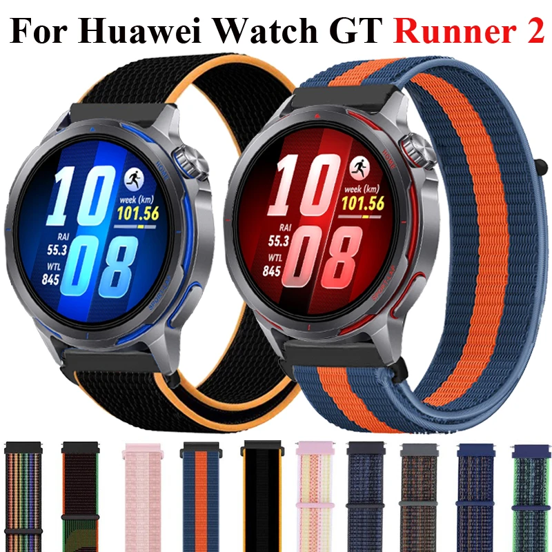 20mm 22mm Nylonarmband für Huawei Watch GT Runner 2 Sport Loop für Huawei Watch 5 4 3Pro GT6 5 4 3 2 42 46mm/Ultimate 2/Buds/GT2e