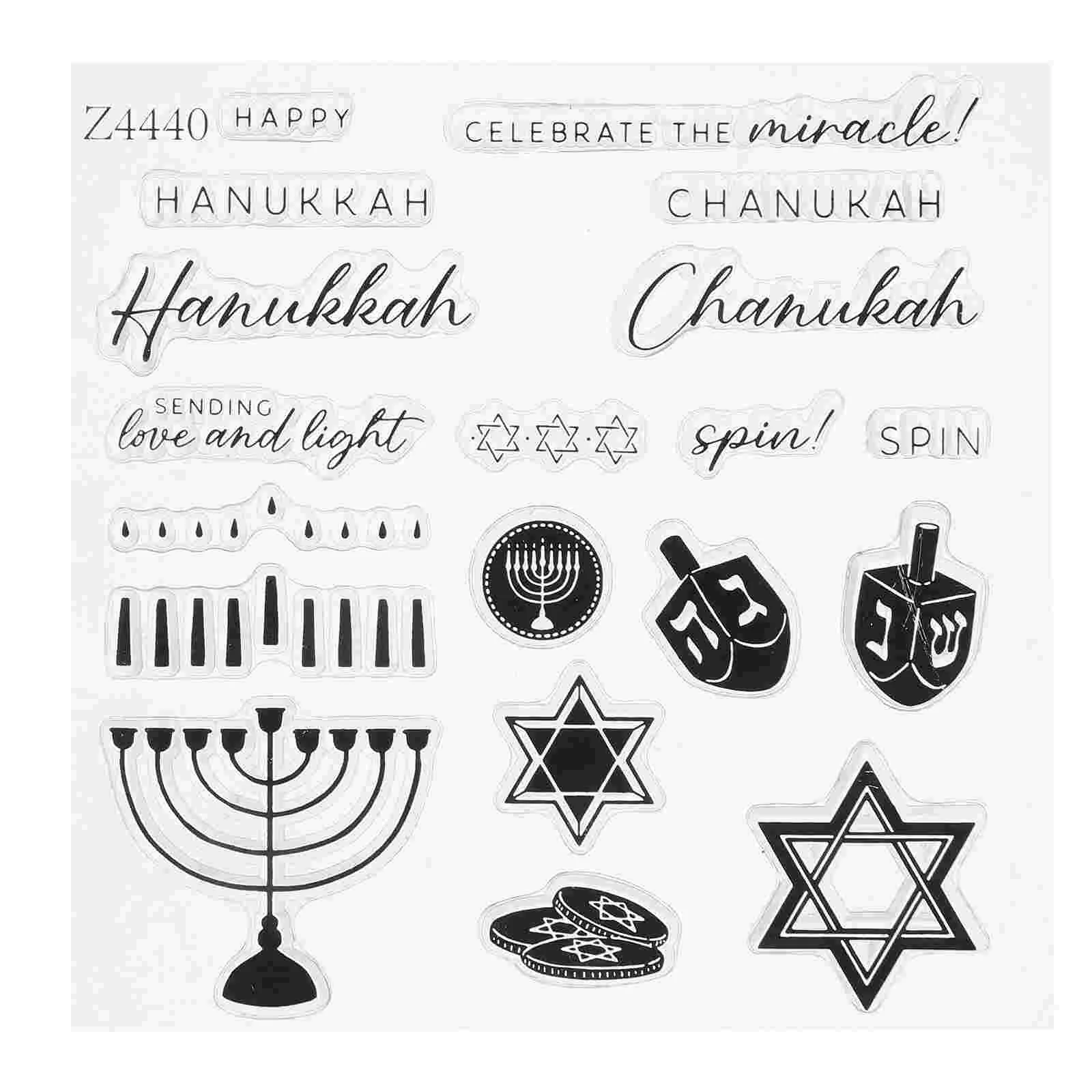 

Scrapbooking Stamp Hanukkah Die Stamps Journal Metal Silica Gel Silicone for Crafting