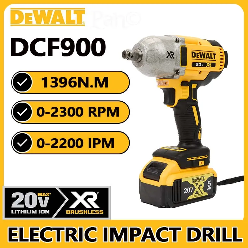 DeWalt-ブラシレス高トルクインパクトレンチ,20v,dcf900