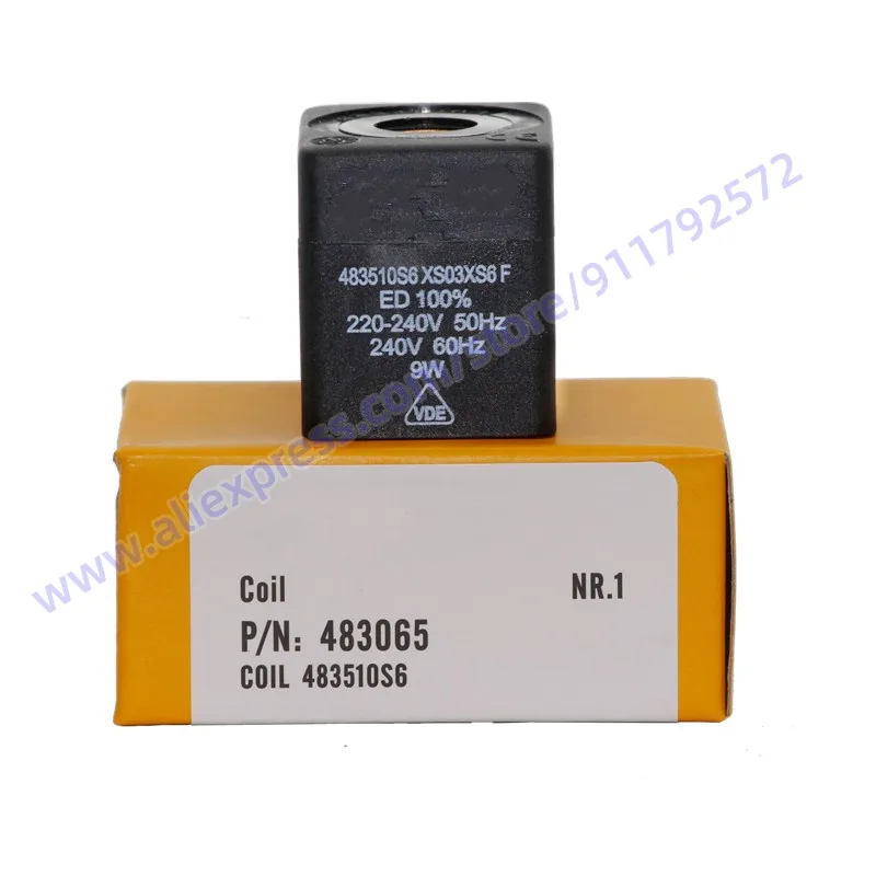 

Brand new original 483510S6 XS03XS6F solenoid valve coil 220v 50HZ 240 60HZ 9W fast delivery