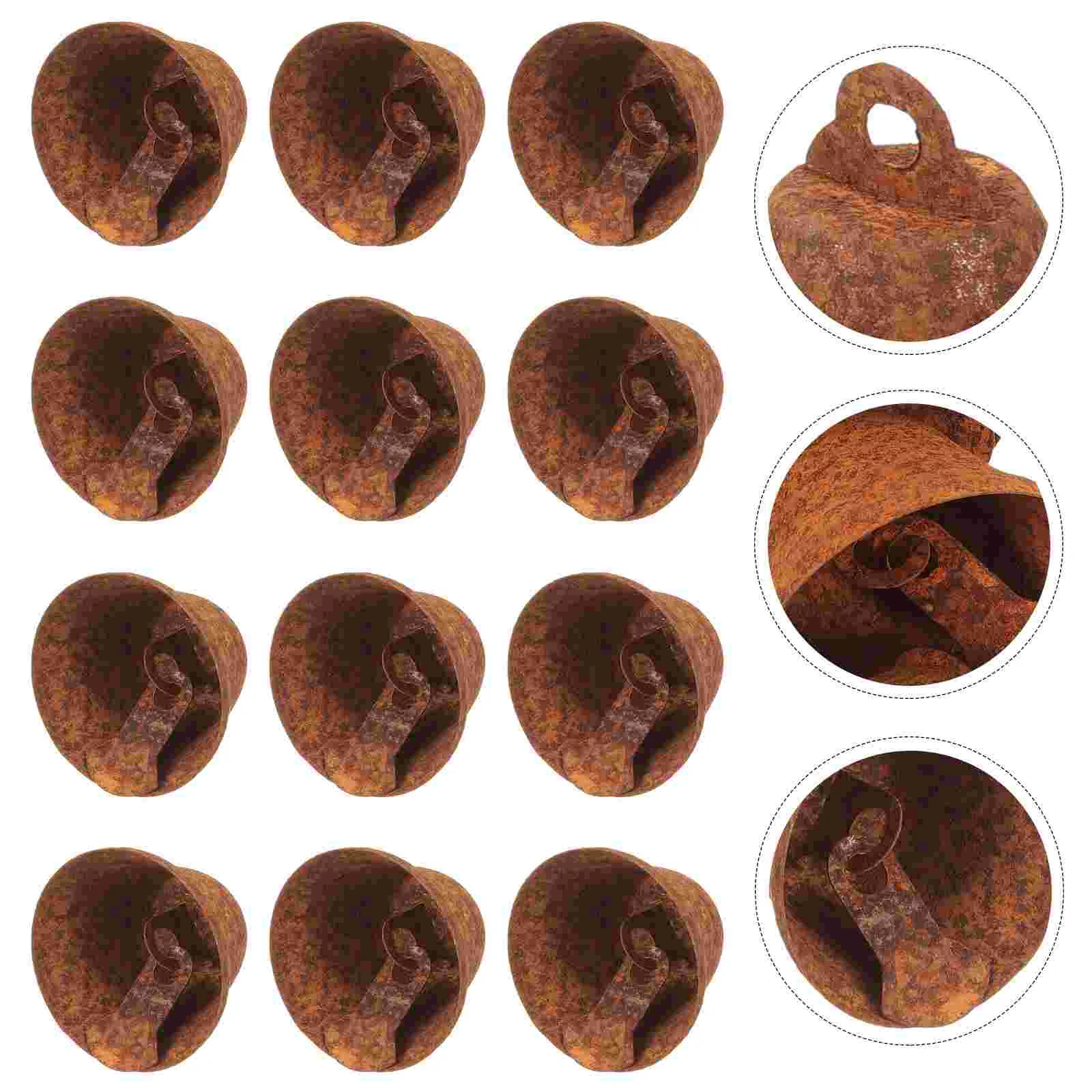 

50 Pcs Bells for Crafts Vintage Decor Christmas Decoration Chime Accessories Bulk Decorations Little