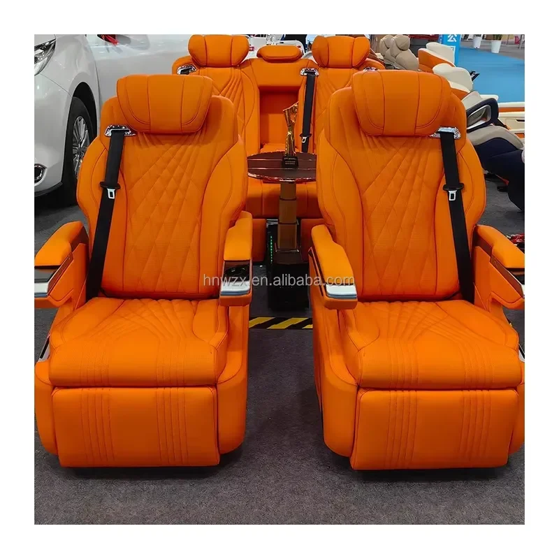For Leather Car Seat for Vito Metris V Class Hiace Coaster Alphard Sprinter