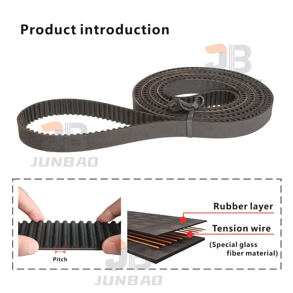 88-220 มม. สายพานไทม์มิ่ง 2GT แบบฟอร์ม 88-2GT ถึง 220-2GT สําหรับเครื่องพิมพ์ DIY/CNC/3D และไดรฟ์อื่นๆ เข็มขัดฟันซิงโครนัส G2M