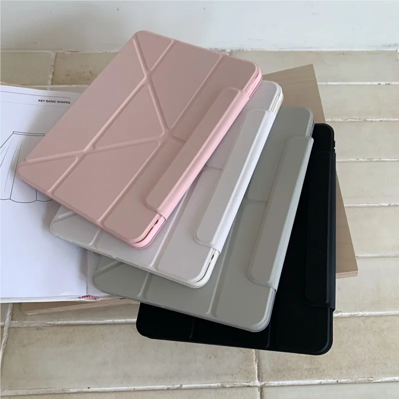 For Magnetic Slim Multi-Fold Stand Case for iPad Air 6/7 11/13, Pro 11/13/12.9in 2018 2020 2021 2022 2024 2025 Protective Cover