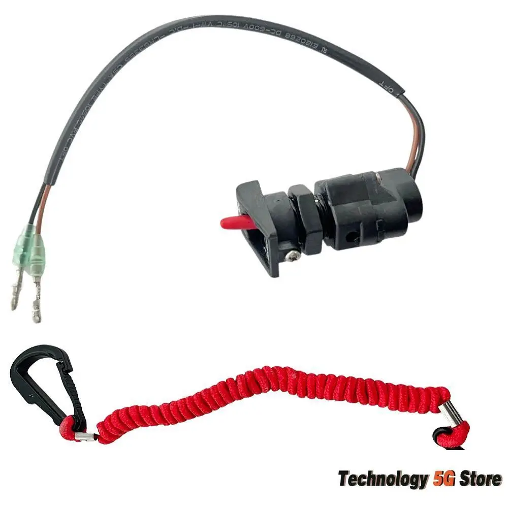 

Marine Outboard Motor Side Mounted New Remote Control Box Safety Emergency Stop Flameout Switch for Mercury SW-M01