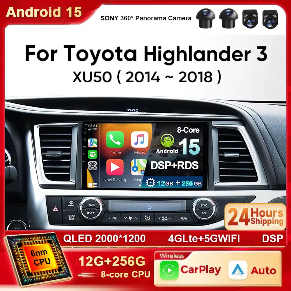 ΠΠ²ΡΠΎΠΌΠΎΠ±ΠΈΠ»ΡΠ½ΠΎΠ΅ ΡΠ°Π΄ΠΈΠΎ Android 15 Π΄Π»Ρ Toyota Highlander 2014 2015 2016 2017 2018 2019 ΠΠ΅ΡΠΏΡΠΎΠ²ΠΎΠ΄Π½ΠΎΠΉ ΠΌΡΠ»ΡΡΠΈΠΌΠ΅Π΄ΠΈΠΉΠ½ΡΠΉ Carplay Android Auto 4G WIFI QLED ΠΠ²ΡΠΎΠΌΠΎΠ±ΠΈΠ»ΡΠ½ΠΎΠ΅ ΡΠ°Π΄ΠΈΠΎ Android 15 Π΄Π»Ρ Toyota Highlander 2014 2015 2016 2017 2018 2019 ΠΠ΅ΡΠΏΡΠΎΠ²ΠΎΠ΄Π½ΠΎΠΉ ΠΌΡΠ»ΡΡΠΈΠΌΠ΅Π΄ΠΈΠΉΠ½ΡΠΉ Carplay Android Auto 4G WIFI QLED
