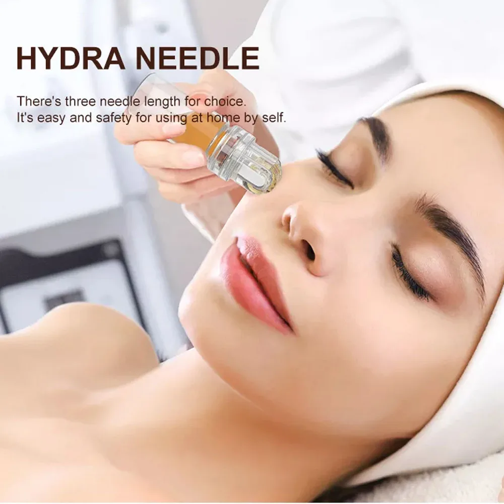 1PCS 64Pins Titan Micro Nadel Roller Hautpflege Gerät Heimgebrauch Lip Gesicht Stirn Haar Kopfhaut Serum Applikator – Detail 3