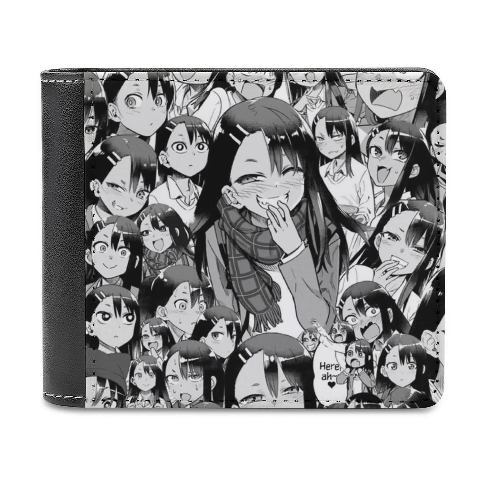 

Nagatoro Hayase Ijiranaide Nagatoro San Кожаный кошелек Мужской кошелек Diy Персонализированный кошелек Подарок на день отца Девушка Аниме Девушка