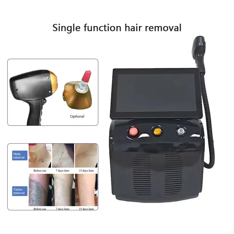 Diode Laser Hair Removal Machine Multi Wavelengths Painless Permanent Laser Hair Removal Device Alexandrit Laser 4000w