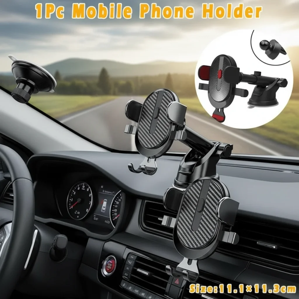 Universeller Autotelefonhalter 360° °   Rotations-Entlüftungshalterung, kompatibel mit den meisten Smartphones