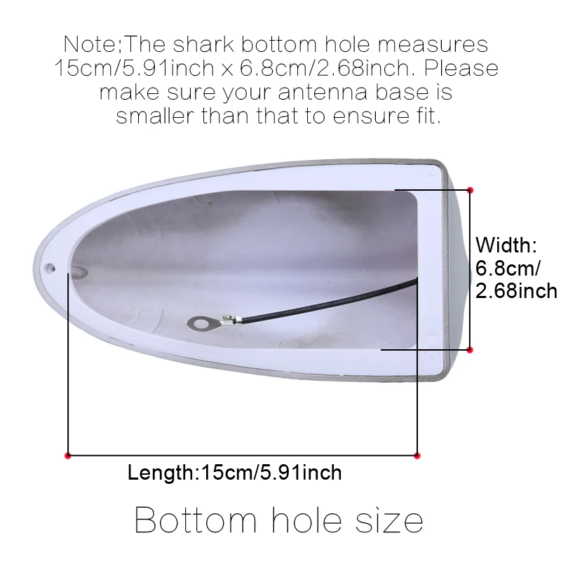 Universal Super Shark Fin Antenna Car Radio Antenna Piano Paint Surface Suitable For Most Models Of Seat/Fiat/Chevrolet/Dodge