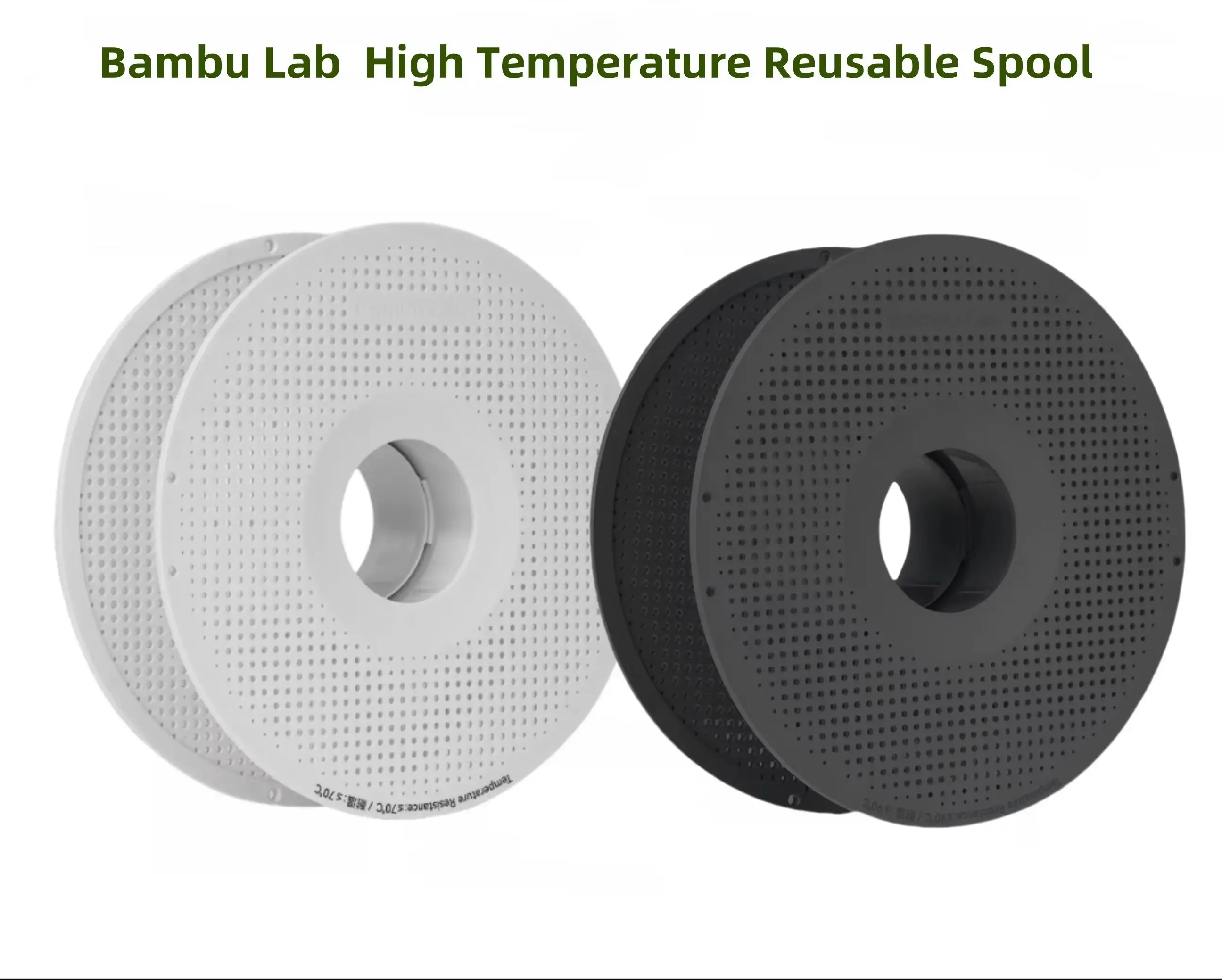 For Bambu Lab 3D printer High Temperature Material Rack Reusable Spool Filament Compatibility: ABS, ASA, PA6-GF, ABS-GF, PAHT-CF