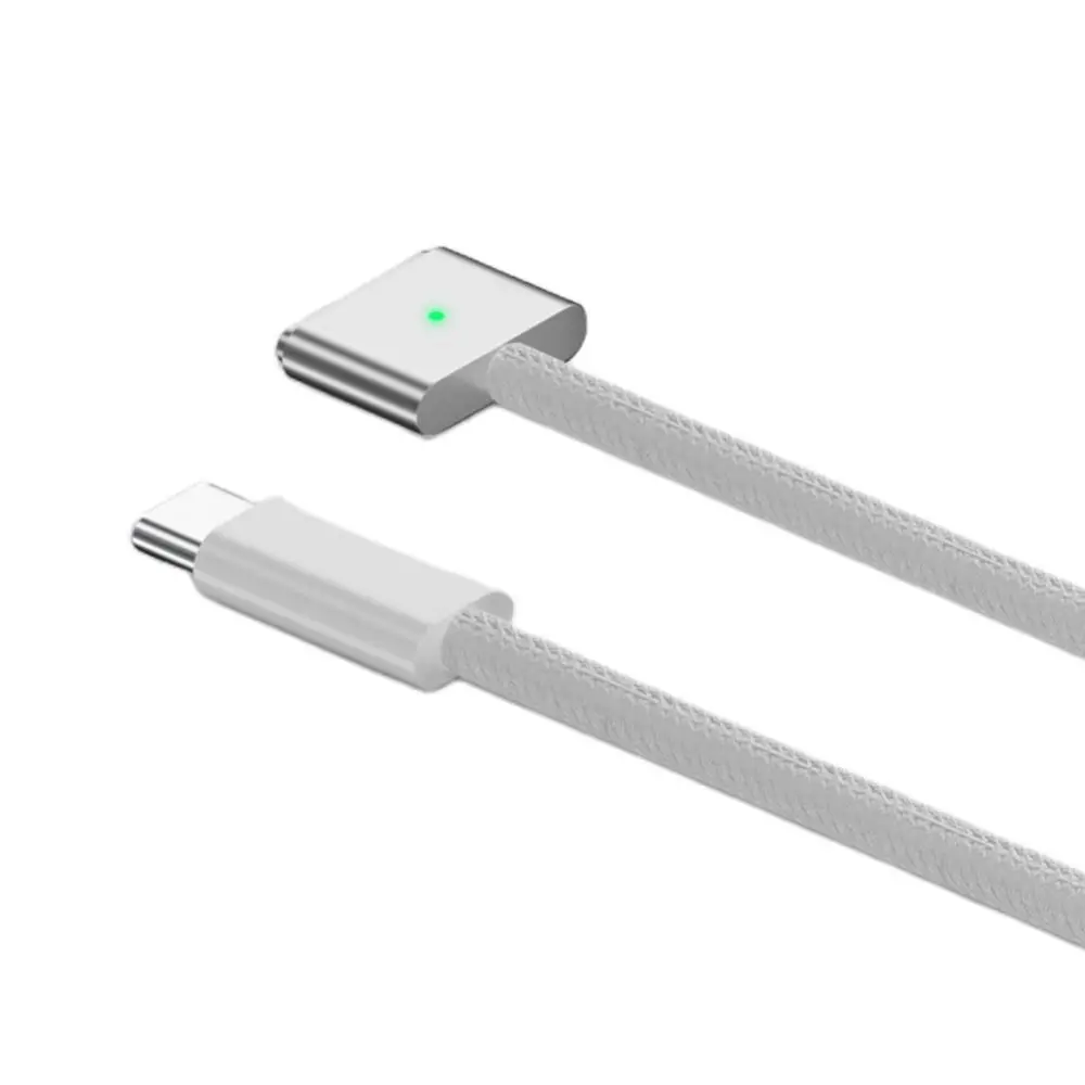 PD 140W USB Type-C Cable Quick Charge Aluminum Alloy Laptop Connector Durable Indicator Light Magnetic Charging Line M1/M2/M3/M4