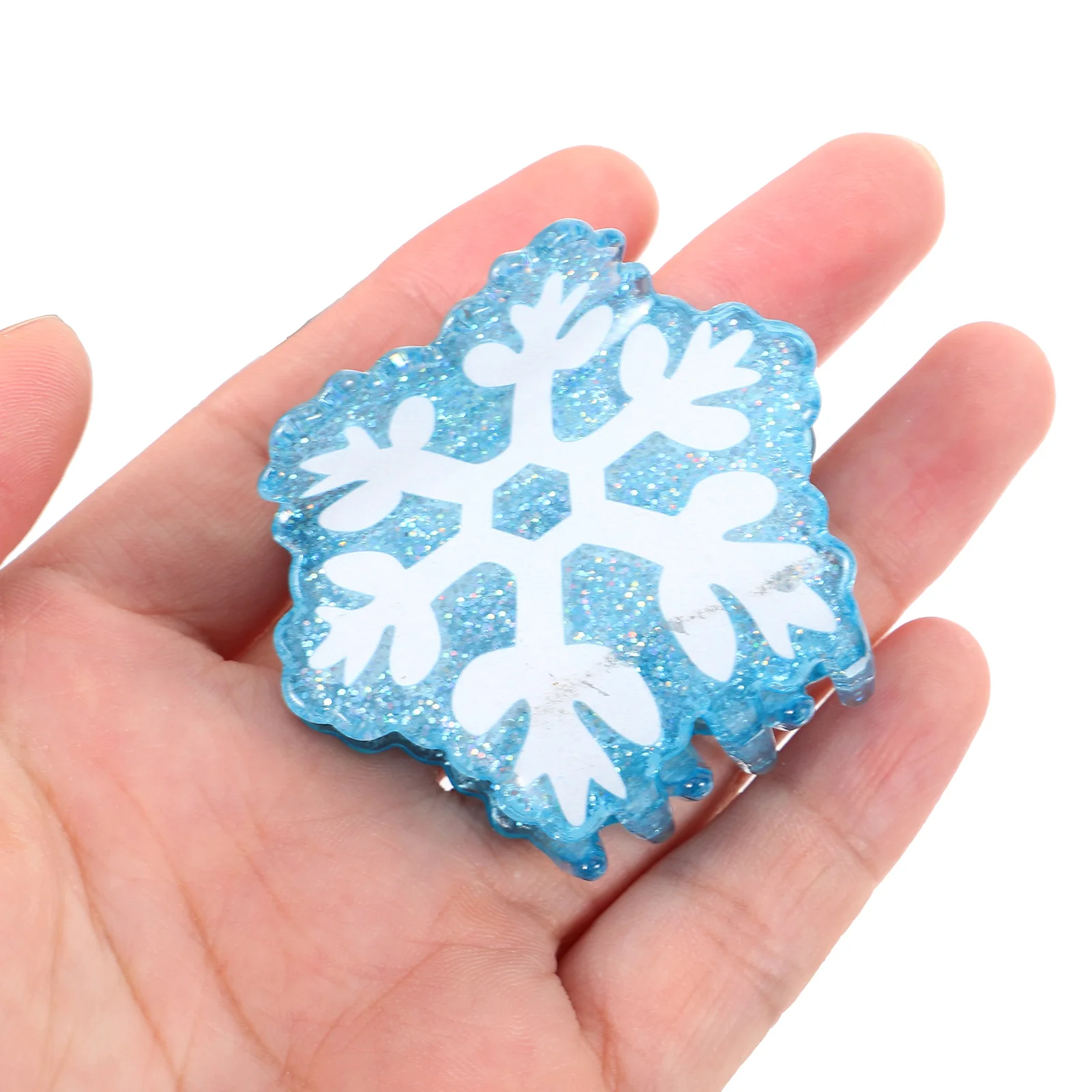 

4 Pcs Christmas Hair Clips for Thin Claw Women Back of Head Clamps Acrylic Miss