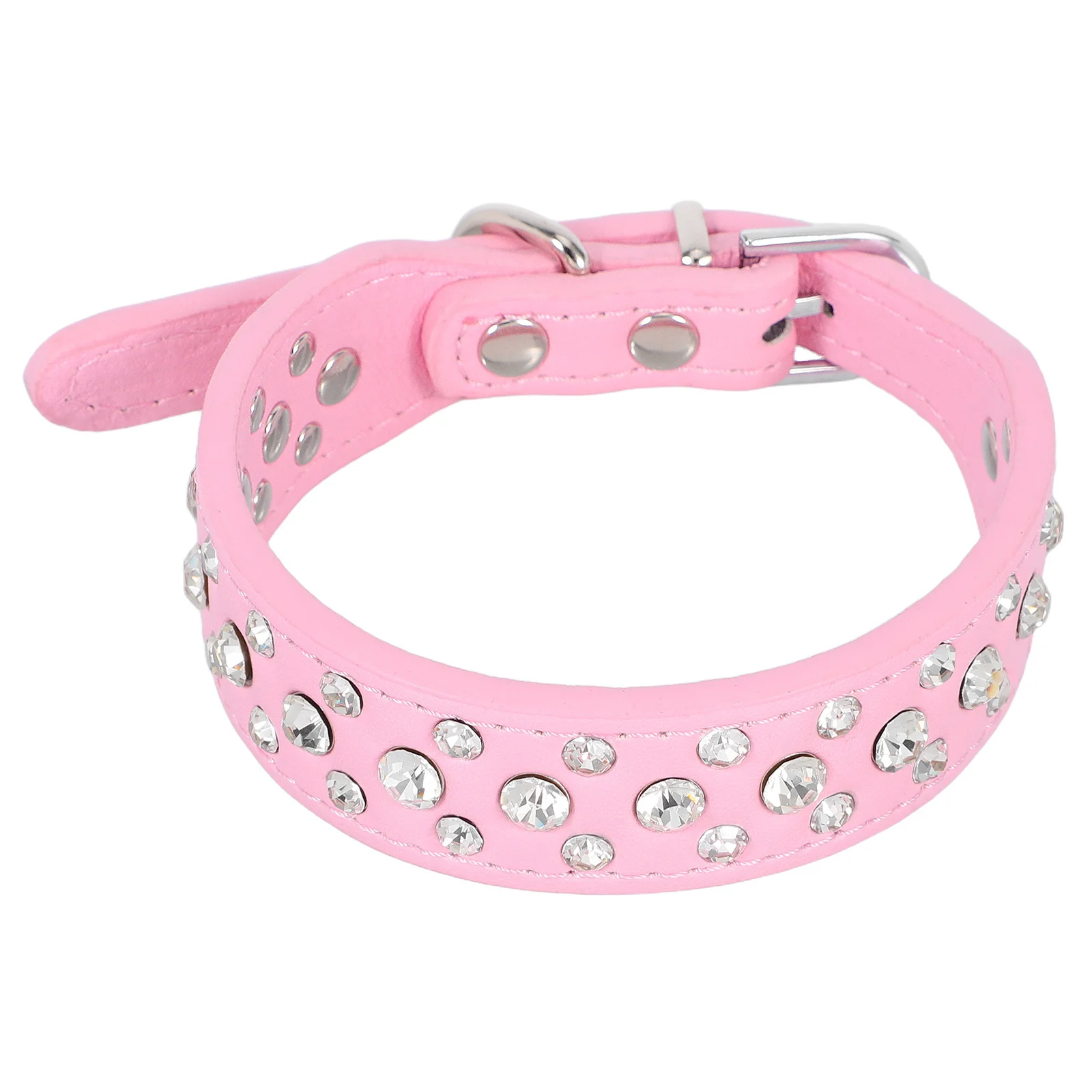 

Adjustable Crystal Rhinestone Dog Collar Glitter Pet Puppy Necklace Jewelry for Small Medium Girl Female Dogs Cats
