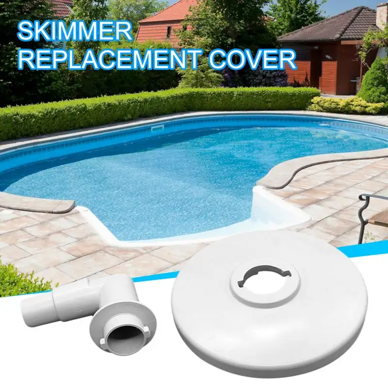 Pool Skimmer Skim Vacuum Adapter Plate 90 Degree Elbow Skimmer Swimming Pool Replacement Accessories