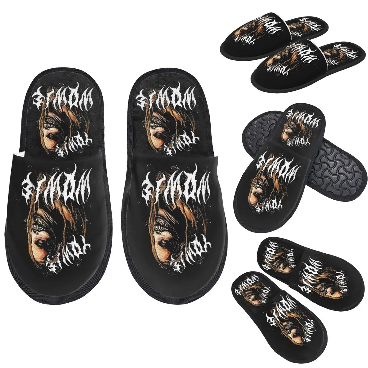 Custom Bray Wyatt The Fiend Slippers Memory Foam Warm Soft Women House Slipper Indoor Fluffy Shoes