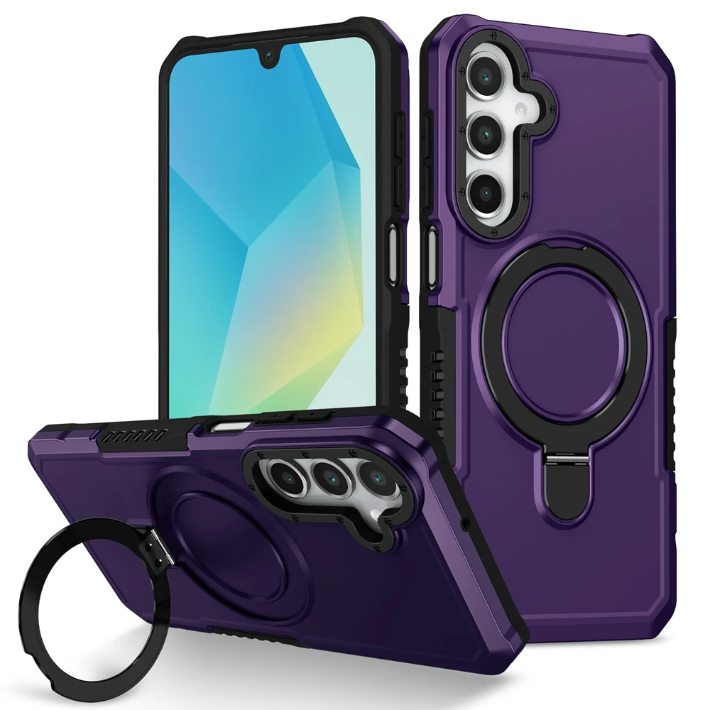 Luxuriöse Panzer-Halterungshülle für Samsung Galaxy A03S A05 A06 A13 A15 A16 A22 A23 A24 A32 A33 A35 A52 A55 mit Ringhalter und Standfunktion – Detail 2