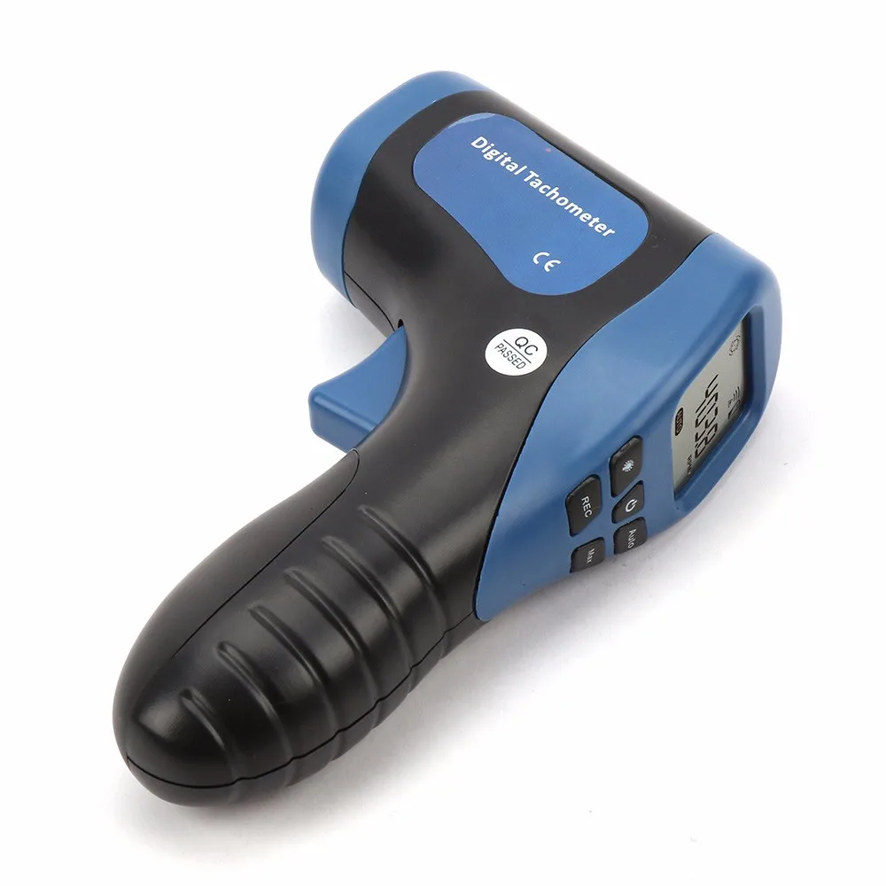 TL-900 Laser Digital Tachometer Non-Contact Measuring Range:2.5-99999RPM with Bag