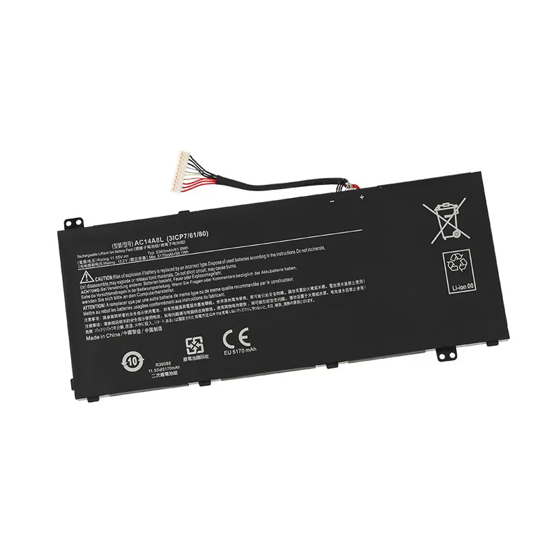 AC14A8L Battery 5360mAh for ACER Aspire V17 Nitro VN7-791G,Aspire V15 Nitro VN7-571 VN7-571G VN7-591 Series Laptop Battery
