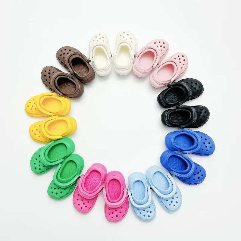 Hot topic 3D Mini slippers DIY accessories PVC Praise Shoe charmas clow for clogs Slides Gift Idea Easy to install Removable