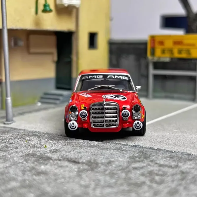 金属製のおもちゃの車,メルセデスベンツ300sel amg wrc, 1/64 e,子供へのギフト