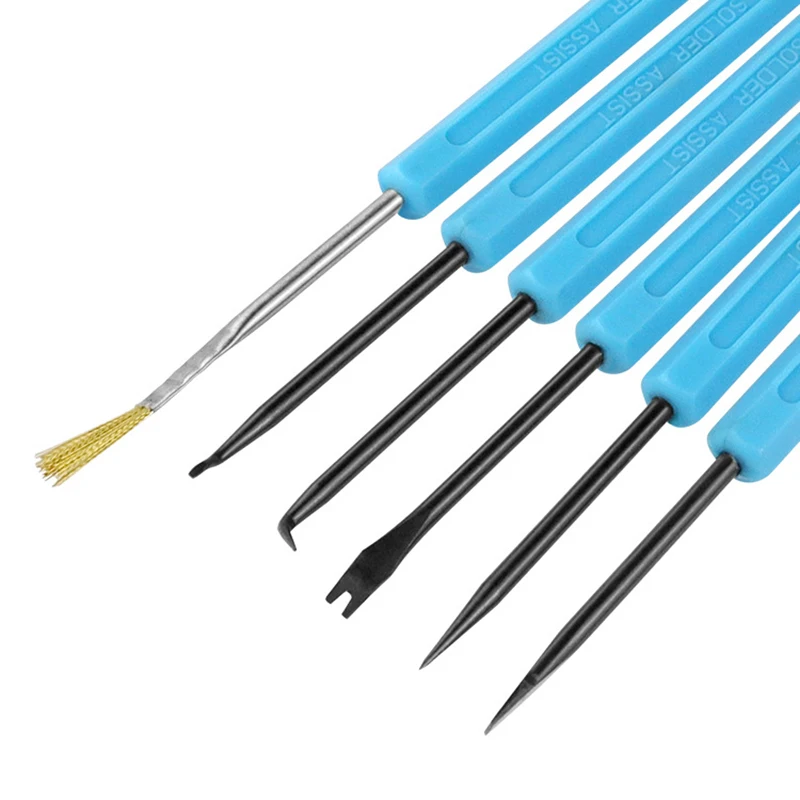 6-piece set of welding assistance tools, PCB disassembly, cleaning, circuit board maintenance, and welding assistance tools