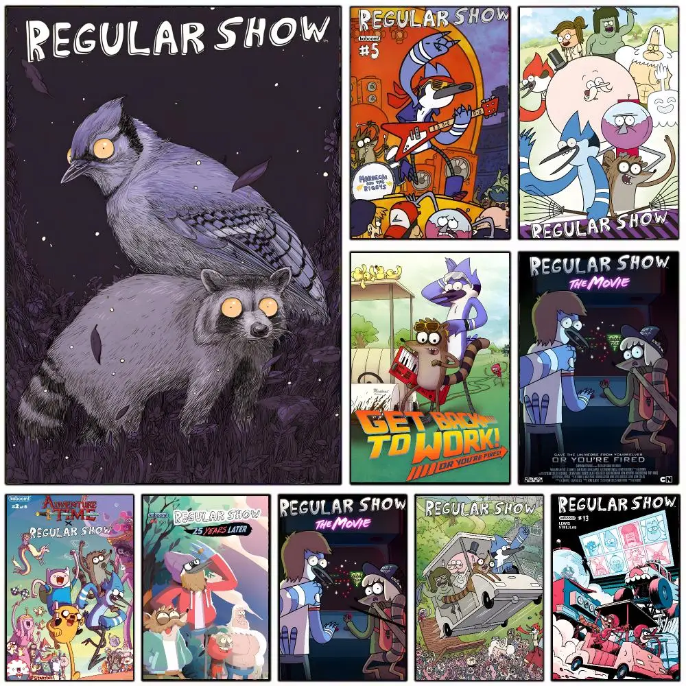 absurd cartoon R-Regular Show The Movie Poster Modern Home Decoration Interior Design & Contemporary Wall Art Collection