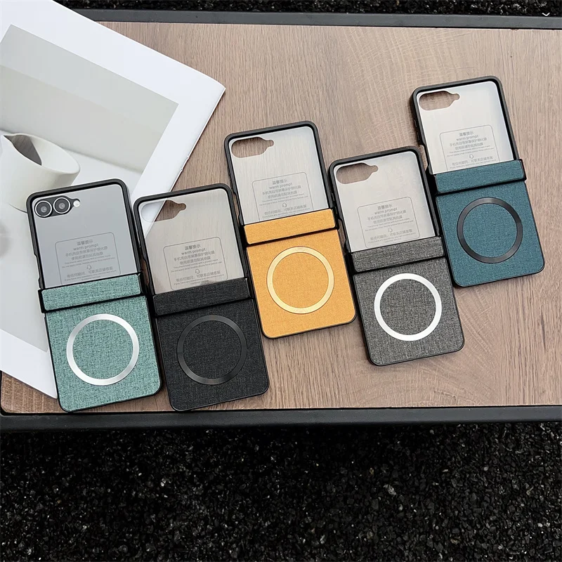 

Роскошный тканевый магнитный чехол для телефона Samsung Galaxy 7 FE 6 5 Magsafe с беспроводной зарядкой и защитной пленкой для экрана