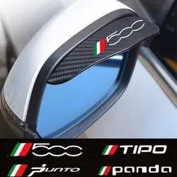 2 Stuks Auto Achteruitkijkspiegel Sticker Voor Fiat Abarth 500 500X 500e Punto Bravo Argo Tipo Panda Accessoires