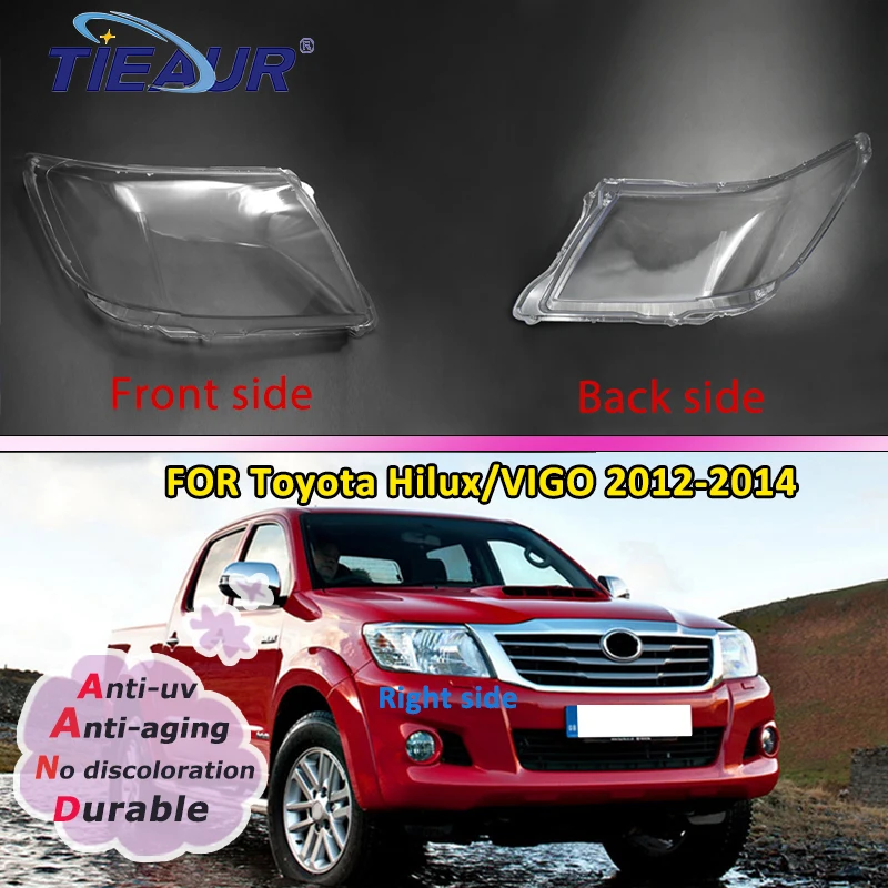 Auto Koplamp Lens Shell Voor Toyota Hilux Vigo 2012 2013 2014 2015 2016 2017 2018 Auto Koplamp Lens Cover Vervanging