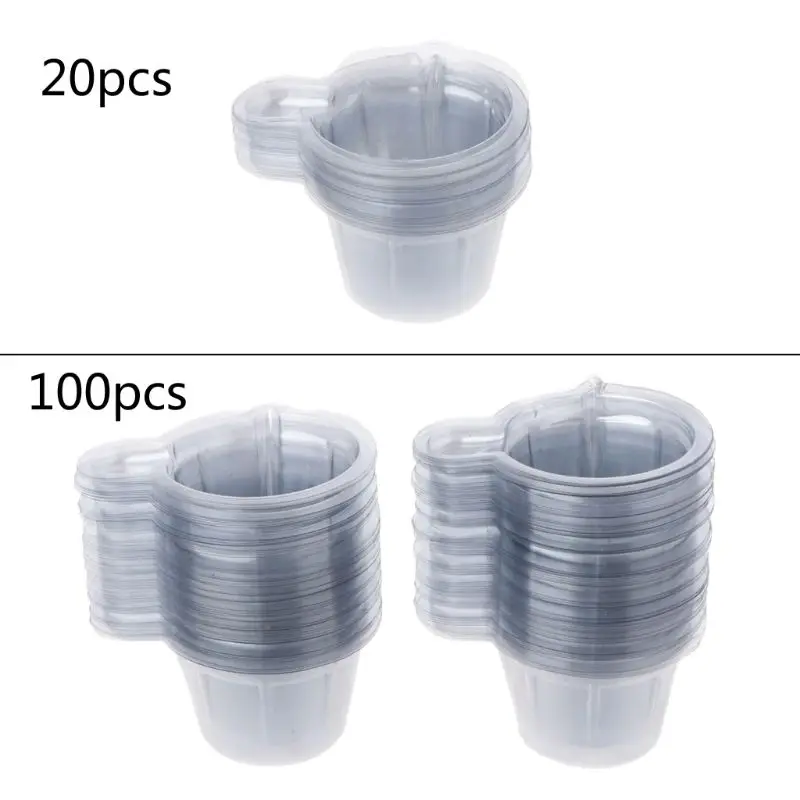 Gobelets jetables en résine époxy de 40ml, 20/100 pièces, gobelets de préparation, distributeur pour bricolage