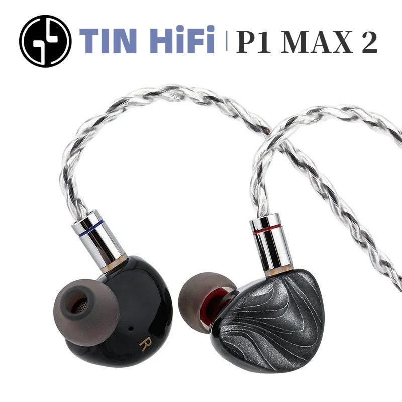 TINHIFI P1 MAX II HIFI in-Ear Earphones 14.2 MM Planar IEMs Wired Earbuds for Audiophiles Musicians P1 MAX 2