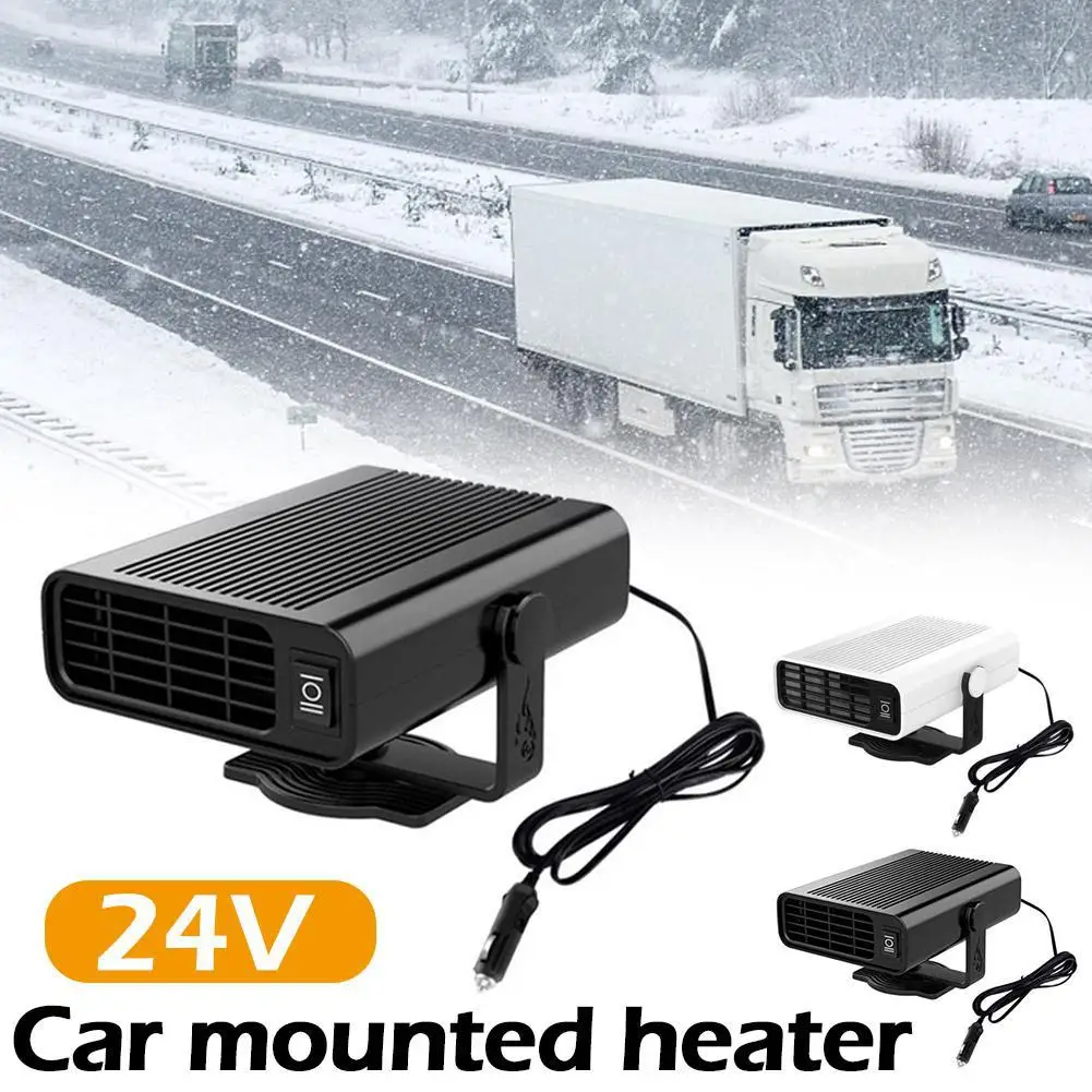 Ventilador calentador de coche de invierno, 12V/24V, 120W, refrigeración eléctrica, descongelador automático, desempañamiento de coche, antivaho, desempañador, calefacción, parabrisas A9M7