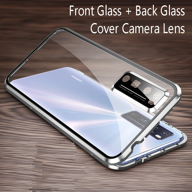 360 Tempering Glass Case For OPPO Reno 12 11 10 6 7 8 9 Pro Plus Find X3 X5 X6 Pro K11X K12 K12X Magnetic Adsorption Metal Cover