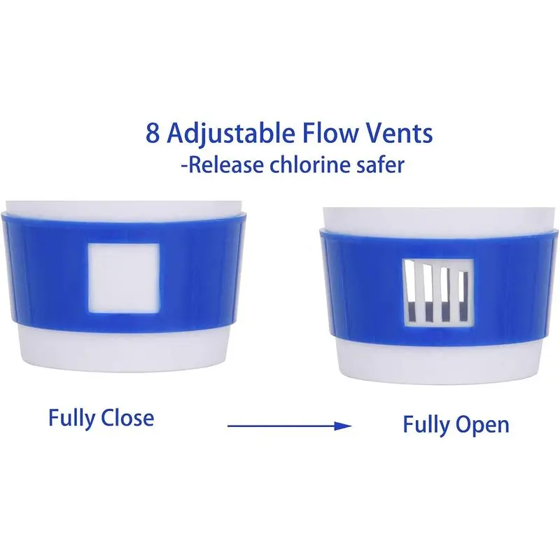 Floating Chlorine Bromine Tablet Dispenser 1‑Inch Pool Tablet Floater Mini Spa Chemical Floater for Hot Tub Inflatable