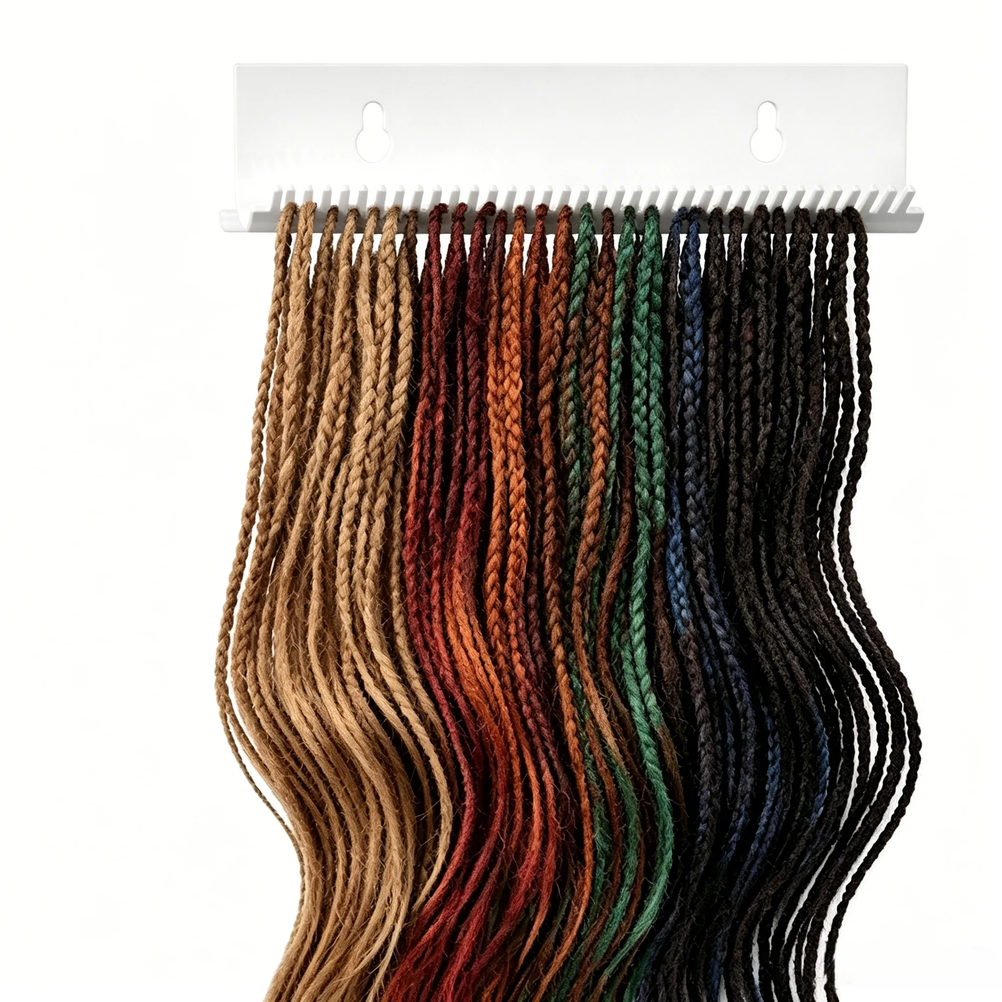 Hair Extension Mount with Suction Cups for Clip In Tape In Wefts Storage in Bathroom Salon or Home Styling Area