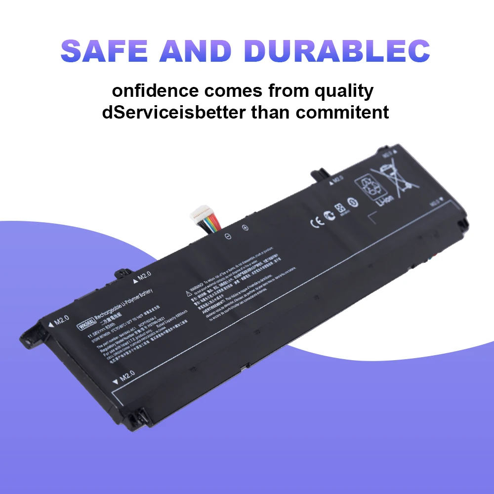 

WK06XL Laptop Battery For HP M39179-005 M41711-005 M41640-CD1 M38822-1D1 HSTNN-IB9V HSTNN-WB0C Omen 36 Months Free Warranty