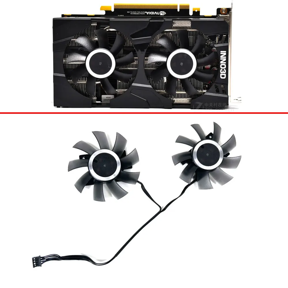 

Cooling Fan Sound off For INNO3D GeForce GTX1660 Ti 1660 RTX2060 Twin X2 65MM 4pin CF-12815S GTX1660Ti GTX1660 RTX2060 GPU Fan