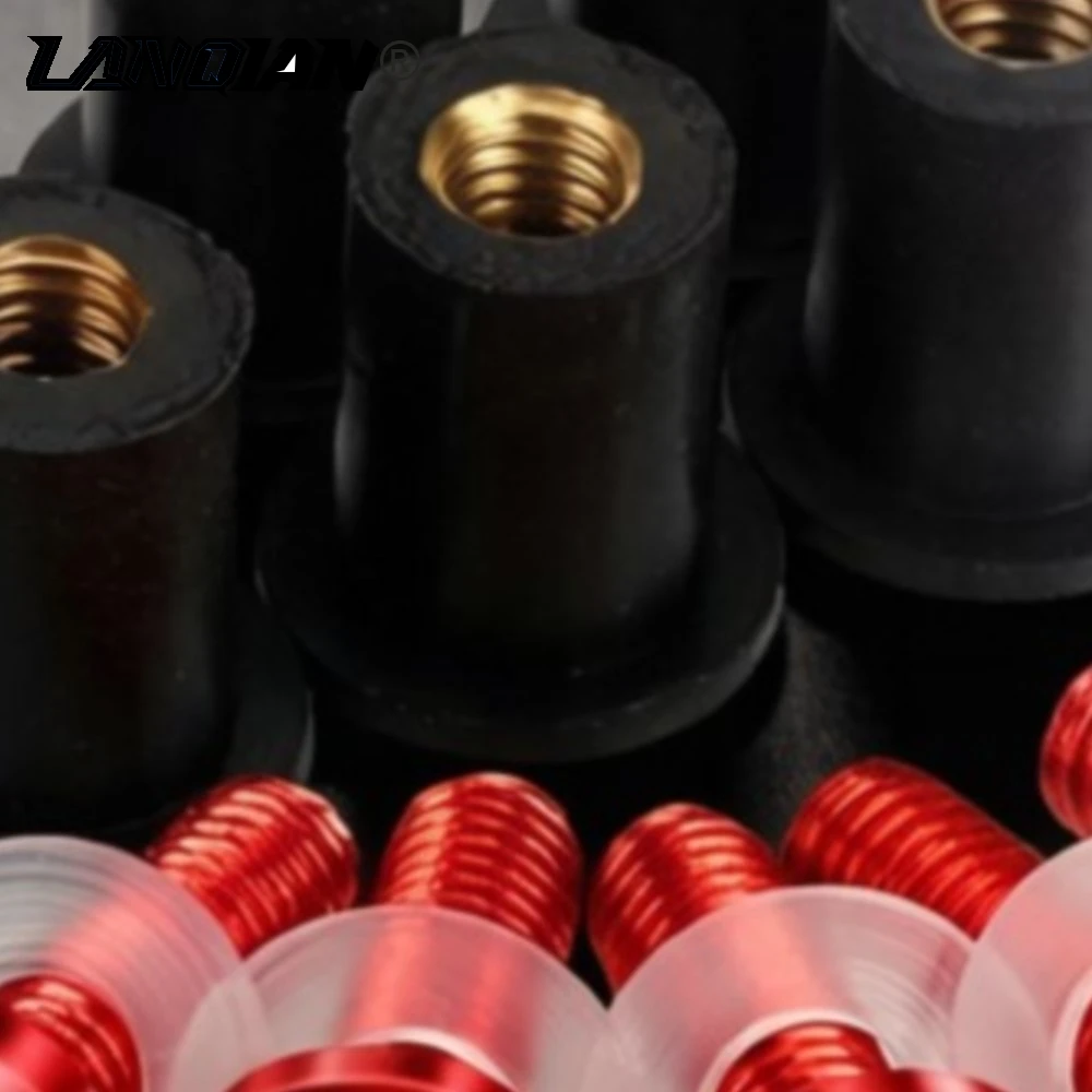 

10PCS For Honda CBR1000RR CB1000R CBR600RR CBR600F CBR600F4I CBR929RR CBR954RR CB900F CRF300L Windscreen Windshield Bolts Screws