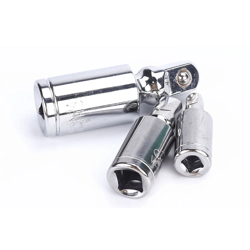 Universal Joint Set Ratchet Angle Extension Bar Socket Adapter Manual and Pneumatic Bendable Adapter Socket Tools 1/4\