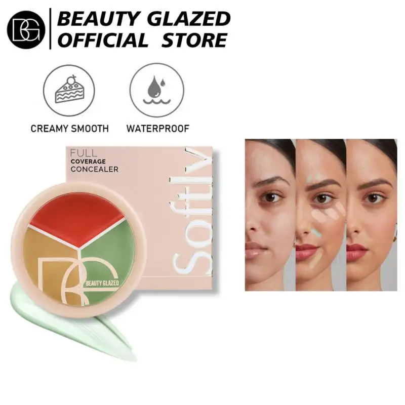 Concealer Konturierung palette 3 Farben lang anhaltende Konturierung Kontur Gesichts farbe Korrektor Palette Creme Palette verbergen