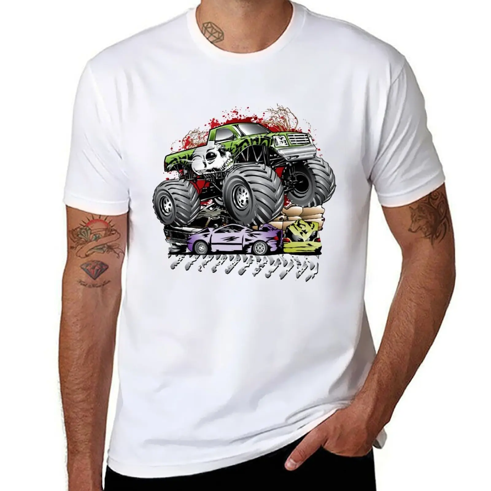 

Monster Truck Skull Crusher T-Shirt t shirt men 100% cotton luxury brand man t shirt cotton high quality T-Shirt