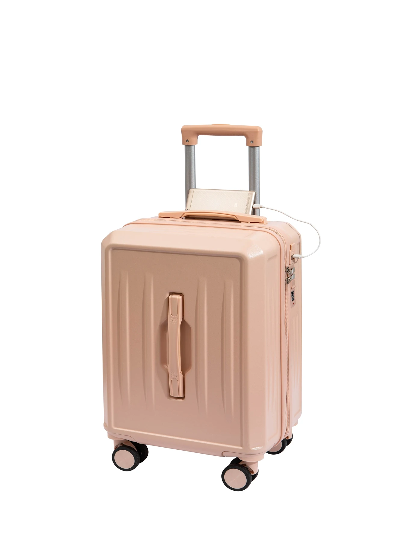 The bright face thickens the sports-style rod box suitcase solid wear-resisting large capacity male and female zipper password b