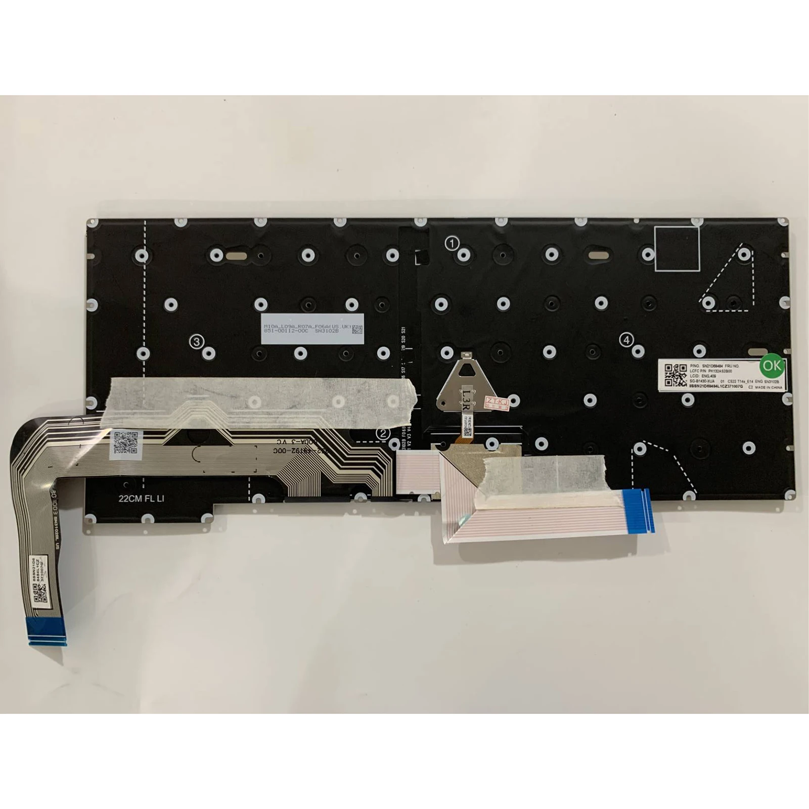 

for Lenovo Thinkpad T14S Gen3 Type 21CQ 21CR 21BR 21BS Laptop keyboard US Layout