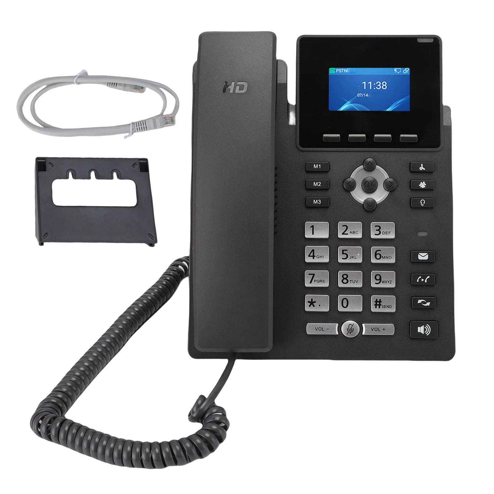 2.4 بوصة IP الهاتف IP الهاتف IP حسابات VoIP 2.4 بوصة اللون عرض المزدوج ميناء جيجابت إيثرنت سطح المكتب وسائل الإعلام الأعمال الهاتف