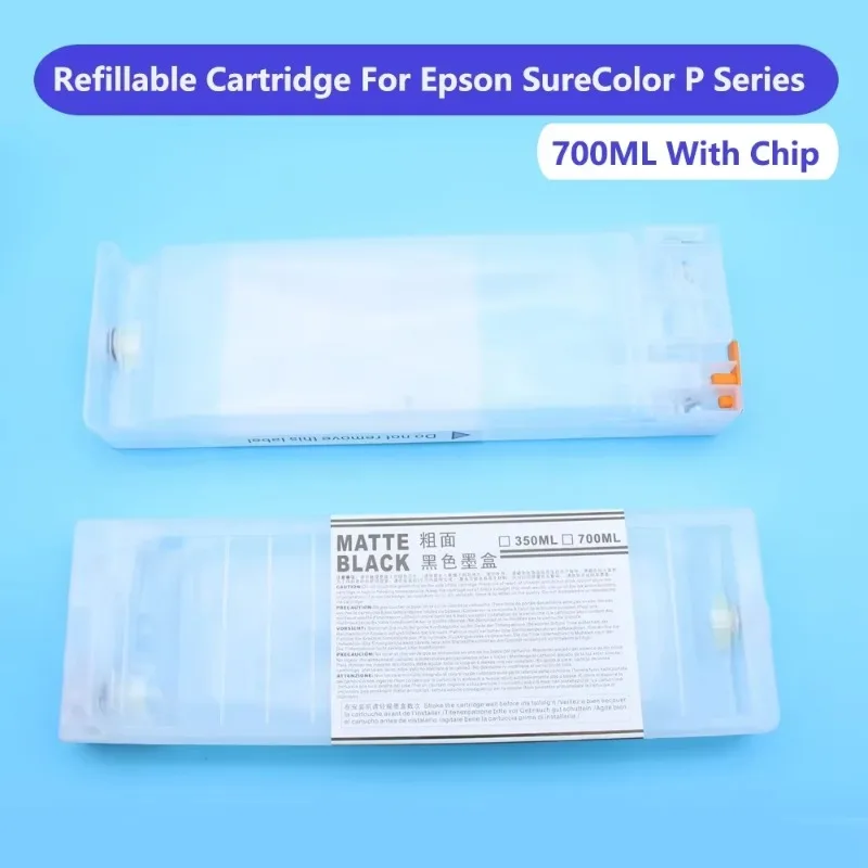Rechargeable Ink Cartridges with Chips For Epson Surecolor P6000 P7000 P8000 P9000 Ink Cartridges T8041-T08049 T804A T804B 700ML