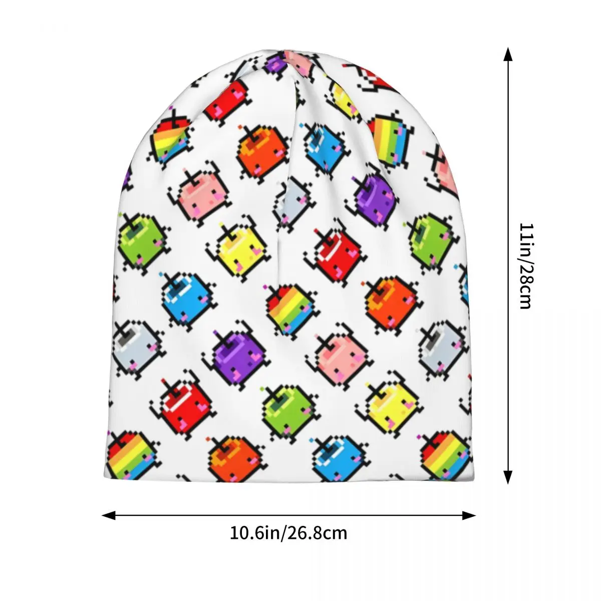 Stardew Valley باستيل Junimos اللون بونيه القبعات الهيب هوب في الهواء الطلق آر بي جي لعبة Skullies قبعة حريمي للجنسين قبعة دافئة ذات الاستخدام المزدوج #2