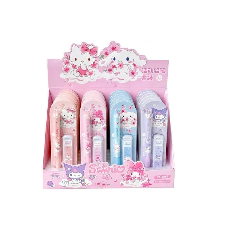 1/2/4 قطعة لسلسلة مرحبا كيتي ساكورا 0.5 مللي متر قلم رصاص ميكانيكي القرطاسية عالية الوجه قيمة قلم رصاص ميكانيكي بالجملة #6